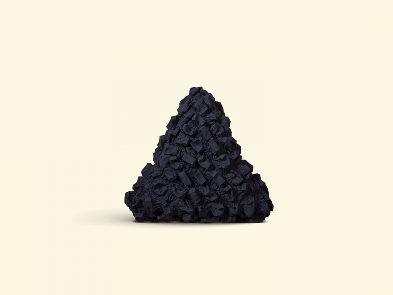 BurBur Triangle Cushion Coal 40 cm