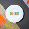 Porcelain plate - "PALDIES" Ø21 with pattern side